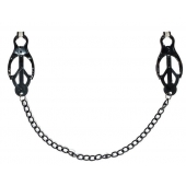 Зажимы на соски Darkside с цепочкой - Lola Games - купить с доставкой в Евпатории