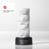 Белый 3D мастурбатор POLYGON - Tenga - в Евпатории купить с доставкой