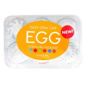 Набор из 6 мастурбаторов Tenga EGG Easy Beat с различным рельефом - Tenga - в Евпатории купить с доставкой