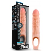 Телесный реалистичный фаллоудлинитель 9 Inch Silicone Cock Sheath Penis Extender - 22,86 см. - Blush Novelties - в Евпатории купить с доставкой