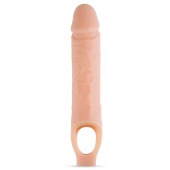 Телесный реалистичный фаллоудлинитель 10 Inch Silicone Cock Sheath Penis Extender - 25,4 см. - Blush Novelties - в Евпатории купить с доставкой