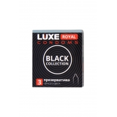 Черные презервативы LUXE Royal Black Collection - 3 шт. - Luxe - купить с доставкой в Евпатории