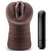 Коричневый мастурбатор-вагина Hot Chocolate Brianna - Blush Novelties - в Евпатории купить с доставкой