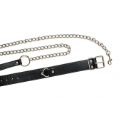 Черный ошейник с поводком Wild - Lola Games - купить с доставкой в Евпатории