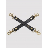 Черный фиксатор для манжет Bound to You Faux Leather Hogtie - Fifty Shades of Grey - купить с доставкой в Евпатории