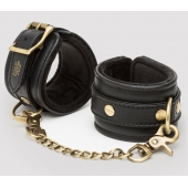 Черные наручники Bound to You Faux Leather Wrist Cuffs - Fifty Shades of Grey - купить с доставкой в Евпатории