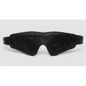 Черная плотная маска на глаза Bound to You Faux Leather Blindfold - Fifty Shades of Grey - купить с доставкой в Евпатории