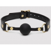 Черный кляп-шар Bound to You Faux Leather Ball Gag - Fifty Shades of Grey - купить с доставкой в Евпатории