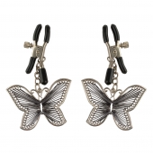 Зажимы на соски с бабочками Butterfly Nipple Clamps - Pipedream - купить с доставкой в Евпатории