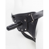 Черный пояс для насадок CLASS STRAP Restyling - LOVETOY (А-Полимер) - купить с доставкой в Евпатории