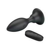 Черная анальная вибропробка с пультом Mr.Play - 10,8 см. - Baile