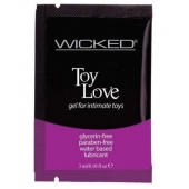 Лубрикант на водной основе для использования с игрушками WICKED Toy Love - 3 мл. - Wicked - купить с доставкой в Евпатории