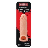 Телесная насадка EXTENDER WITH BALL STRAP 5.5 - 14 см. - Dream Toys - в Евпатории купить с доставкой