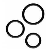 Набор из 3 эрекционных колец SILICONE COCKRINGS - Dream Toys - в Евпатории купить с доставкой