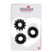 Набор из 3 черных эрекционных колец SET OF 3 COCKRINGS - Dream Toys - в Евпатории купить с доставкой
