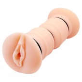 Телесный вибромастурбатор-вагина Michelle - Baile - в Евпатории купить с доставкой