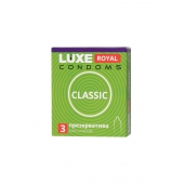 Гладкие презервативы LUXE Royal Classic - 3 шт. - Luxe - купить с доставкой в Евпатории