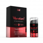 Жидкий интимный гель с эффектом вибрации Vibration! Strawberry - 15 мл. - INTT - купить с доставкой в Евпатории