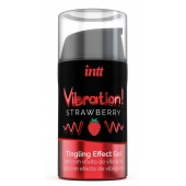 Жидкий интимный гель с эффектом вибрации Vibration! Strawberry - 15 мл. - INTT - купить с доставкой в Евпатории