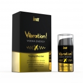 Жидкий интимный гель с эффектом вибрации Vibration! Vodka Energy - 15 мл. - INTT - купить с доставкой в Евпатории