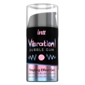 Жидкий интимный гель с эффектом вибрации Vibration! Bubble Gum - 15 мл. - INTT - купить с доставкой в Евпатории