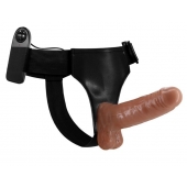 Страпон на трусиках с вибрацией Ultra Passionate Harness - 16 см. - Baile - купить с доставкой в Евпатории