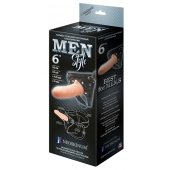 Телесный пустотелый харнесс MEN Style - 17,5 см. - LOVETOY (А-Полимер) - купить с доставкой в Евпатории