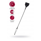 Черный гладкий стек с тонкой ручкой - 48 см. - ToyFa - купить с доставкой в Евпатории