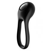 Черное эрекционное виброкольцо Majestic Duo - Satisfyer - в Евпатории купить с доставкой