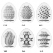 Набор из 6 мастурбаторов Tenga EGG IV с различным рельефом - Tenga - в Евпатории купить с доставкой