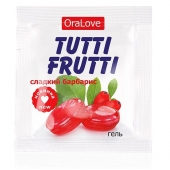 Гель-смазка Tutti-frutti со вкусом барбариса - 4 гр. - Биоритм - купить с доставкой в Евпатории