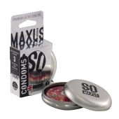 Экстремально тонкие презервативы в железном кейсе MAXUS Extreme Thin - 3 шт. - Maxus - купить с доставкой в Евпатории