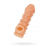 Телесная закрытая насадка с пупырышками Cock Sleeve Size M - 15,6 см. - KOKOS - в Евпатории купить с доставкой