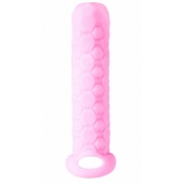 Розовый фаллоудлинитель Homme Long - 13,5 см. - Lola Games - в Евпатории купить с доставкой