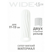 Белый фаллоудлинитель Homme Wide - 13 см. - Lola Games - в Евпатории купить с доставкой