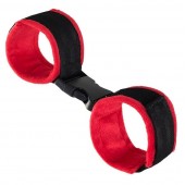 Красно-черные велюровые оковы Anonymo - ToyFa - купить с доставкой в Евпатории