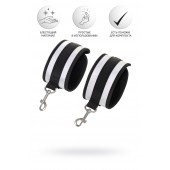 Серебристо-черные наручники Anonymo - ToyFa - купить с доставкой в Евпатории