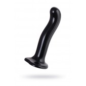 Черный стимулятор для пар P G-Spot Dildo Size L - 19 см. - Strap-on-me - в Евпатории купить с доставкой