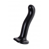 Черный стимулятор для пар P G-Spot Dildo Size L - 19 см. - Strap-on-me - в Евпатории купить с доставкой