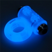 Голубое, светящееся в темноте эрекционное виброкольцо Lumino Play Vibrating Penis Ring - Lovetoy - в Евпатории купить с доставкой