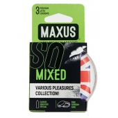 Презервативы в пластиковом кейсе MAXUS AIR Mixed - 3 шт. - Maxus - купить с доставкой в Евпатории