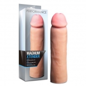 Телесная фаллическая насадка на пенис Magnum Xtender - 23 см. - Blush Novelties - в Евпатории купить с доставкой
