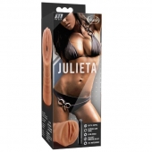 Мастурбатор-вагина цвета карамели Julieta с вибрацией - Blush Novelties - в Евпатории купить с доставкой