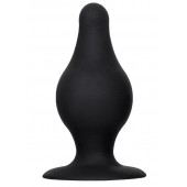 Черная анальная втулка Spade M - 10 см. - Erotist Adult Toys