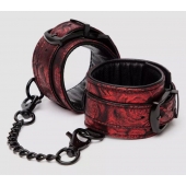 Красно-черные наручники Reversible Faux Leather Wrist Cuffs - Fifty Shades of Grey - купить с доставкой в Евпатории