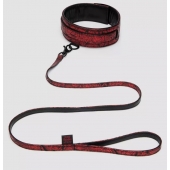 Стильный ошейник с поводком Reversible Faux Leather Collar and Lead - Fifty Shades of Grey - купить с доставкой в Евпатории