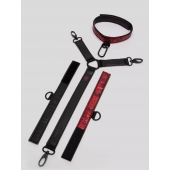 Ошейник с наручниками Reversible Faux Leather Collar and Wrist - Fifty Shades of Grey - купить с доставкой в Евпатории