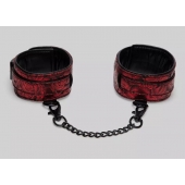 Красно-черные оковы Reversible Faux Leather Ankle Cuffs - Fifty Shades of Grey - купить с доставкой в Евпатории
