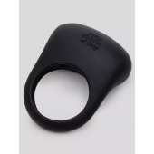 Черное эрекционное виброкольцо Sensation Rechargeable Vibrating Love Ring - Fifty Shades of Grey - в Евпатории купить с доставкой