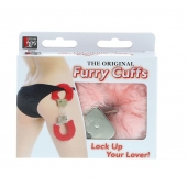 Металлические наручники с розовой меховой опушкой METAL HANDCUFF WITH PLUSH PINK - Dream Toys - купить с доставкой в Евпатории